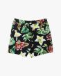 Bañador Boardshort Deus Ex Machina Step Off Mesh 17" Negro floral para hombre posterior