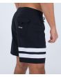 Hombre con bañador boardshort Hurley Block Party 18" negro bolsillo trasero