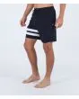 Hombre con bañador boardshort Hurley Block Party 18" negro lateral