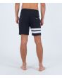 Hombre con bañador boardshort Hurley Block Party 18" negro posterior