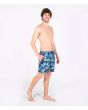 Hombre con Bañador Boardshort Hurley Cannoball Volley 17" azul marino lateral