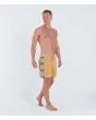 Hombre con Bañador Hurley Phantom Naturals Blocked Sessions 16'' Marrón Pebble cintura fija