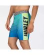 Hombre con bañador Hurley Phantom Fastlane Flashback 18" azul y verde serigrafiado