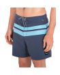 Hombre con Bañador Boardshort Hurley Sessions Bohemia 16" Monsoon Blue azul marino izquierda