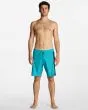 Hombre con Bañador Boardshort Performance Billabong D Bah Airlite 19" Aqua frontal 