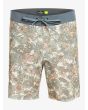 Bañador Boardshort Quiksilver HempStretch 69 18" Beige para hombre frontal