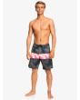 Hombre con Bañador Boardshort Quiksilver Highlite Arch 19" rosa frontal