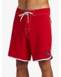 Hombre con bañador de surf Quiksilver Original Scallop 18'' Rojo cintura fija