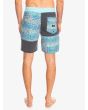 Hombre con Bañador Boardshort Quiksilver Surfsilk Juxtaposed 18" azul posterior