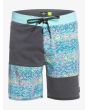 Bañador Boardshort Quiksilver Surfsilk Juxtaposed 18" azul para hombre 