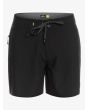 Bañador boardshort Quiksilver Surfsilk Kaimana 16" negro para hombre performance fit