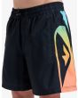 Niño con Bañador Quiksilver Everyday Holmes Volley 14'' Negro cintura elástica
