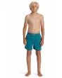 Niño con bañador Quiksilver Everyday Solid Volley 14'' Azul Colonial pierna recta