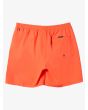 Short de natación Quiksilver Everyday Solid Volley Youth 14'' Fiery Coral para niño 8-16 años posterior