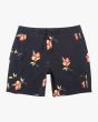 Bañador Boardshort RVCA Restless Trunk 18" negro floral para hombre