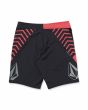 Boardshort de alto rendimiento Volcom Jack Robinson Mod 20'' Negro para hombre posterior