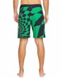 Hombre con Bañador Volcom Spiral Stn Mod 20'' Verde Menta posterior
