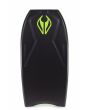 Tabla de Bodyboard NMD Ben Player Series Spec PP 41.5" en color negro y verde flúor deck