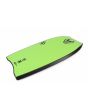 Tabla de Bodyboard NMD Ben Player Series Spec PP 41.5" en color negro y verde flúor slick lateral