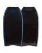 Tabla de bodyboard Sniper Pulse DK PP Elite Series negro con cantos azules 43,5"