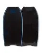 Tabla de bodyboard Sniper Pulse DK PP Elite Series negro con cantos azules 43,5"