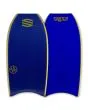Tabla de bodyboard Sniper Pulse DK PP Elite Series azul con cantos amarillos 42,5"