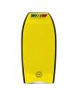 Tabla de Bodyboard Turbo The Six PP Verde Militar/Amarillo slick amarillo cola creciente con tail piece
