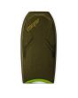 Tabla de Bodyboard Turbo The Six PP Verde Militar/Amarillo deck verde militar y cóncavo quad