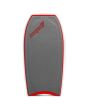 Tabla de Bodyboard Turbo V PP Gris/Rojo con deck gris y cola creciente