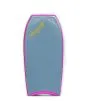 Tabla de Bodyboard Turbo V PP Azul Cielo/Blanco con deck azul y bordes rosa fucsia