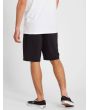 Pantalón corto híbrido Volcom Bohnes Surf'N'Turf 20" negro para hombre posterior lateral