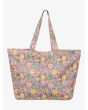 Bolsa de playa Roxy Anti Bad Vibes 24 Litros con estampado floral posterior