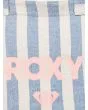 Bolsa de playa Roxy Fairy Beach Azul con estampado a rayas para mujer logo
