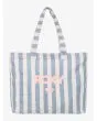 Bolsa de playa Roxy Fairy Beach Azul con estampado a rayas para mujer