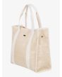 Bolsa de playa Roxy Seas the day 26 litros color natural lateral 