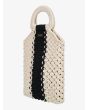 Bolso Bucket Roxy Be So Beachy Natural blanco y negro para mujer lateral 