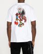 Camiseta de manga corta Rvca Smith Street Boltz SS para hombre blanca Posterior