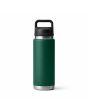 Botella Termo Yeti Rambler 26oz con tapón antifugas Chug color Verde Black Forest Green posterior