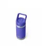 Botella de agua Yeti Rambler Jr 12oz Kids Ultramarine Violet para niños tapa con pajita cerrada