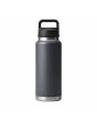 Botella Termo Yeti Rambler 36oz - 1065ml Gris Carbón posterior