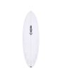 Bottom Tabla de Surf JS Industries Bull Run PU 6'2 Blanca 38,3 Litros FCS 2 round tail 5 quillas