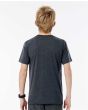Camiseta de Manga Corta Rip Curl Boxed para niño 8-16 años negra posterior