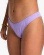Mujer con Braguita de Bikini con cobertura moderada Billabong Sol Searcher Hike Violeta