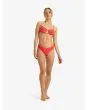 Mujer con Braguita de Bikini Roxy PT Beach Classics V Cheeky Rojo Floral conjunto