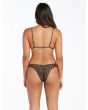 Mujer con Braguita de bikini Volcom Gone Wild estampado leopardo posterior