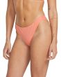 Mujer con Braguita de Bikini Volcom Simply Seamless Cheekini Sunset tiro bajo