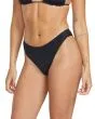 Mujer con Braguita de Bikini Volcom Simply Seamless Skimpy Negra tiro bajo