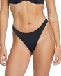 Mujer con braguita de bikini Volcom Simply Seamless Tiny Negra 