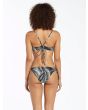 Mujer con Braguita de Bikini Volcom Stay or Leaf Hipster Negra posterior