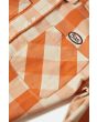 Sobrecamisa Brixton Utopia Tangerine Gingham para mujer bolsillo